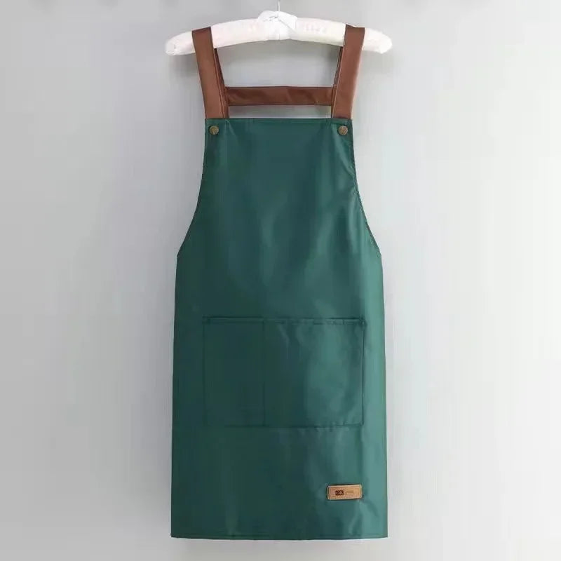 Kitchen Household waterproof and antifouling large pocket hotel restaurant coffee shop food Western pastry work clothes apron