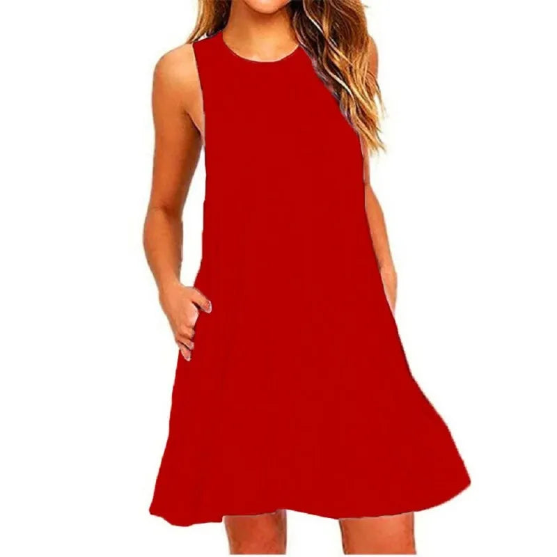 Women Black White Summer Dress 2025 Polyester Short Sleeve O-Neck Tops Casual Loose Dress Female Street Bohemian Dress Vestidos