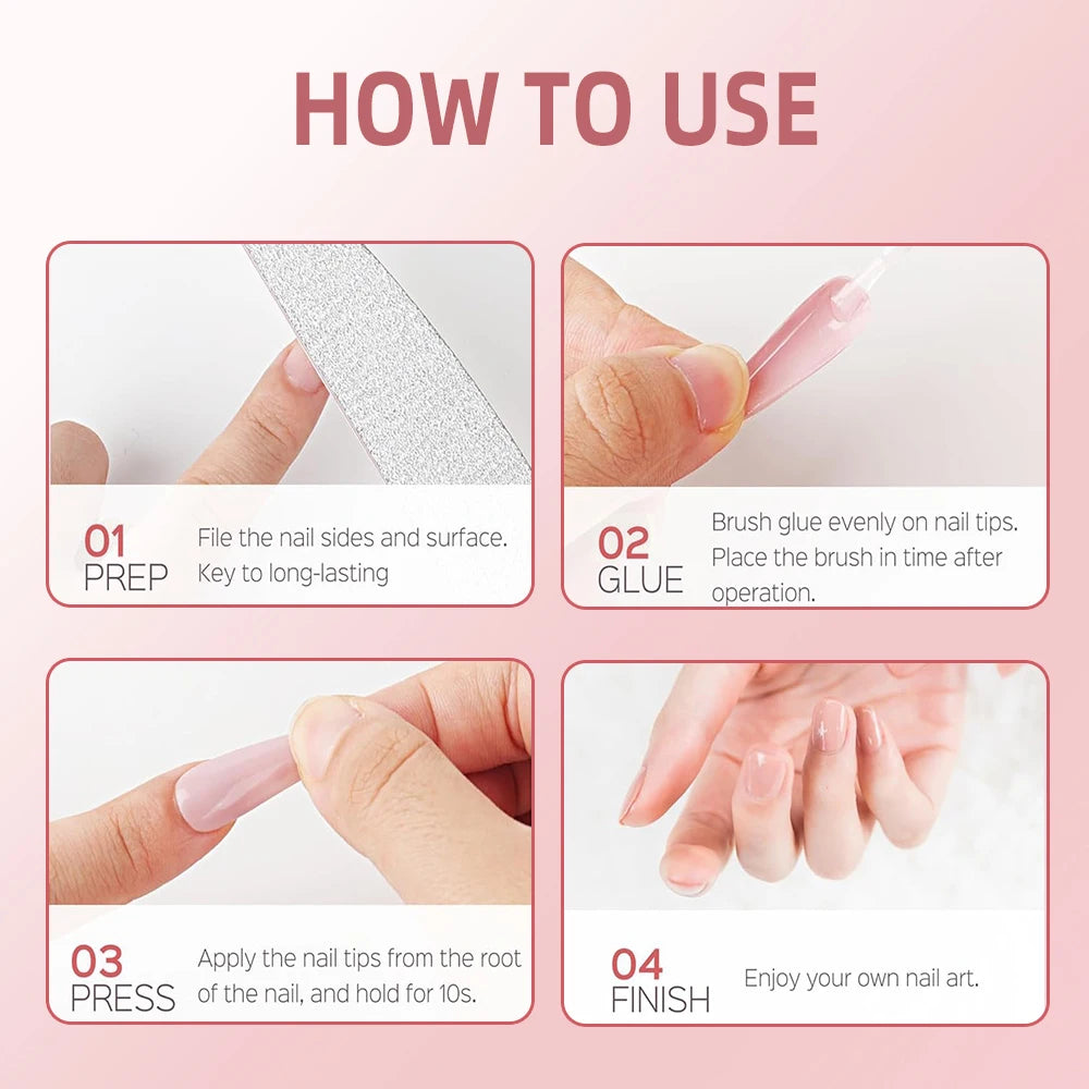 1/3/5pcs 7g Super Strong Clear Waterproof Gel Nail Glue for Press-Ons & Acrylic Nails Long-Lasting Easy Application Nail Tools *