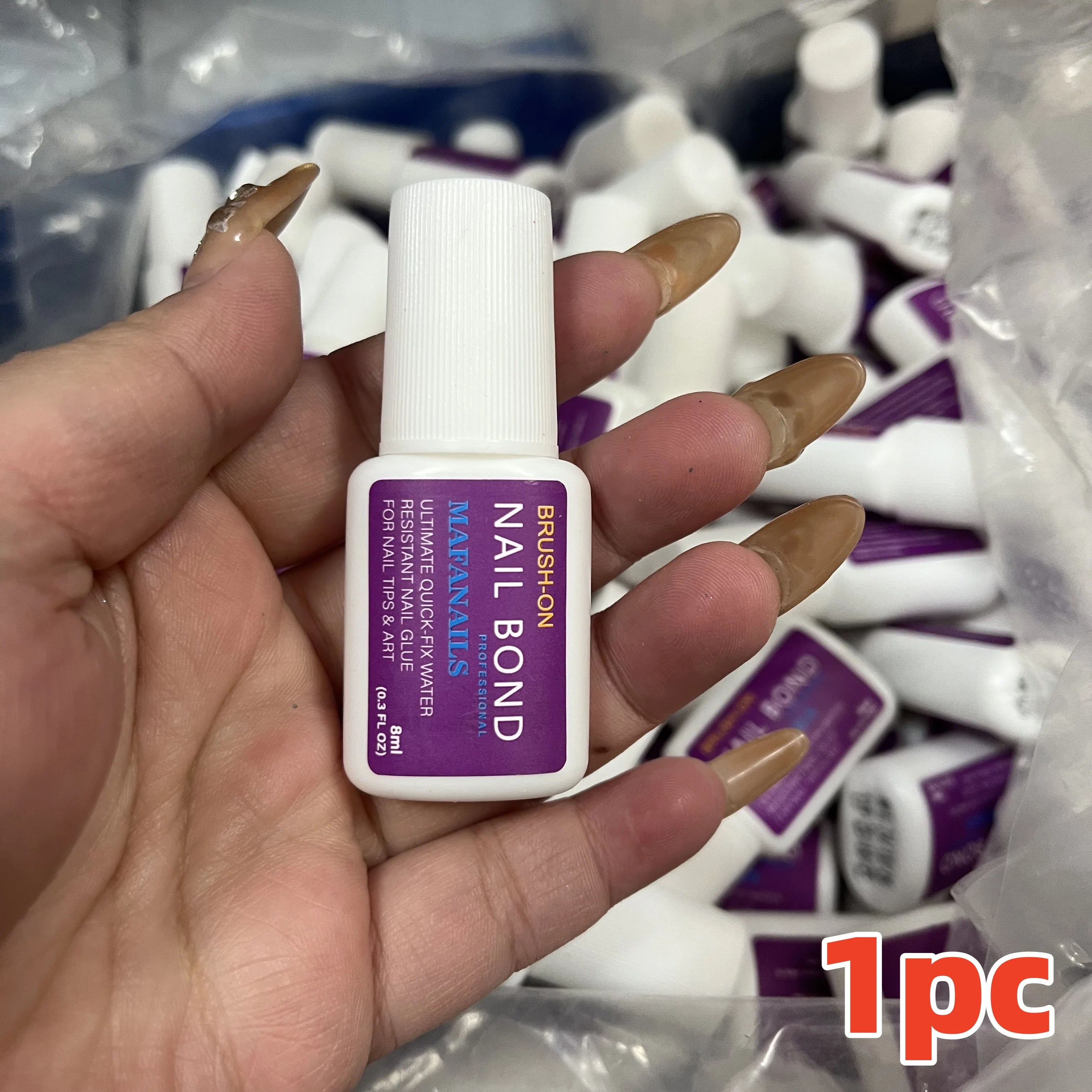 1/3/5pcs 7g Super Strong Clear Waterproof Gel Nail Glue for Press-Ons & Acrylic Nails Long-Lasting Easy Application Nail Tools *